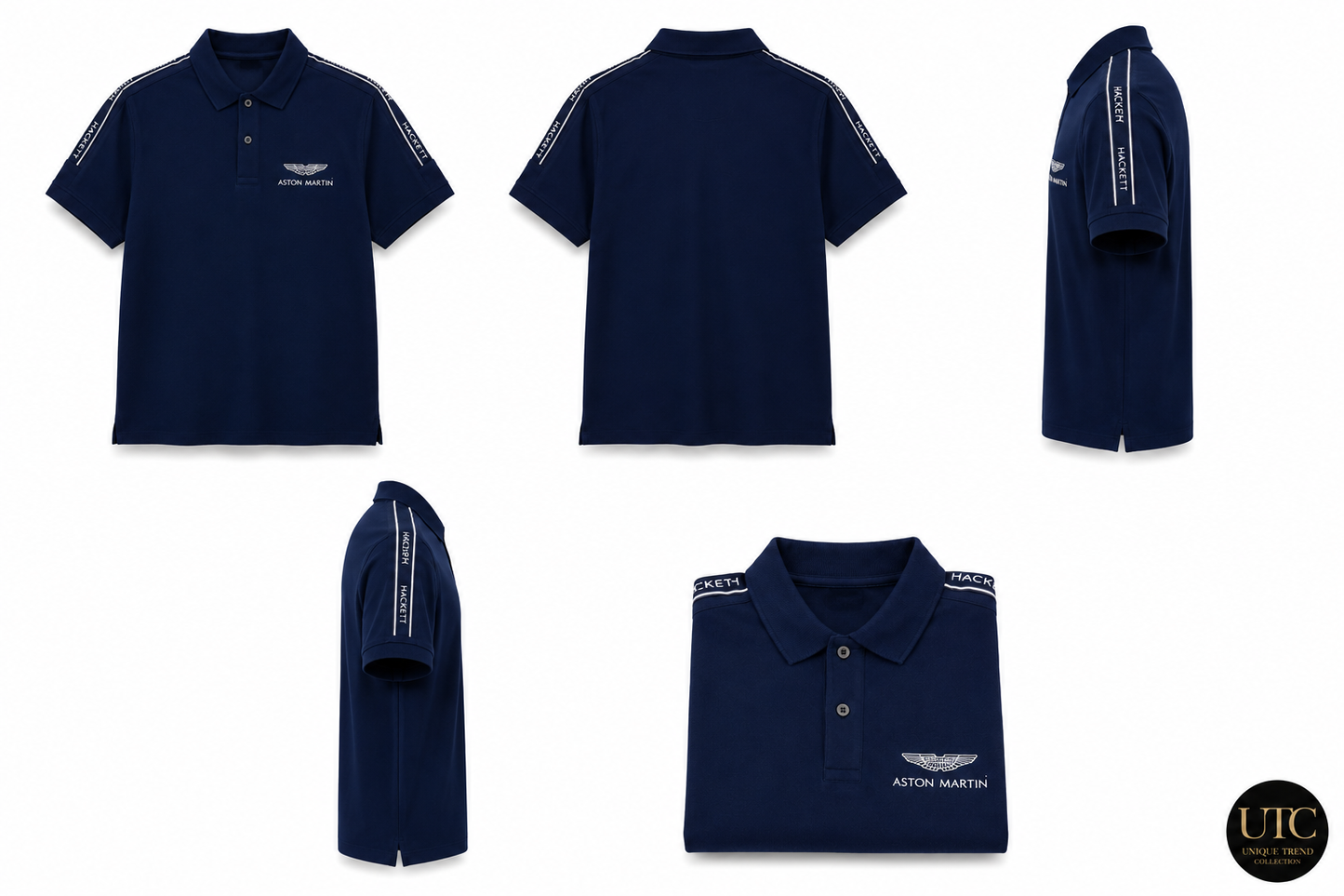 Premium Men's Navy Cotton Polo Shirt | Soft Comfort Casual Golf & Business Polo