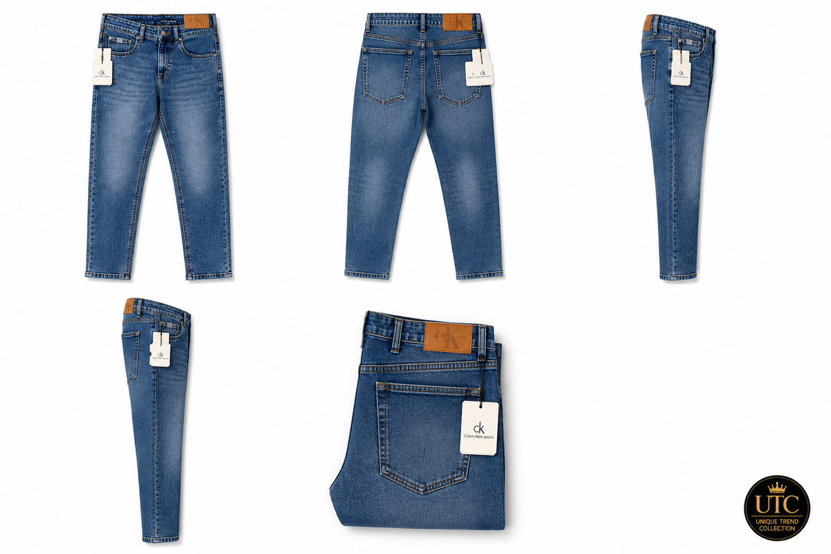Calvin Klein Jeans Men's Blue Straight-Leg Denim Jeans