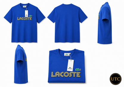 🐊💙 Lacoste Men's Premium Royal Blue Logo T-Shirt 👕 | ✨ 100% Cotton Crew Neck | 💎 Luxury Everyday Wear | 🇨🇦 Fast Shipping