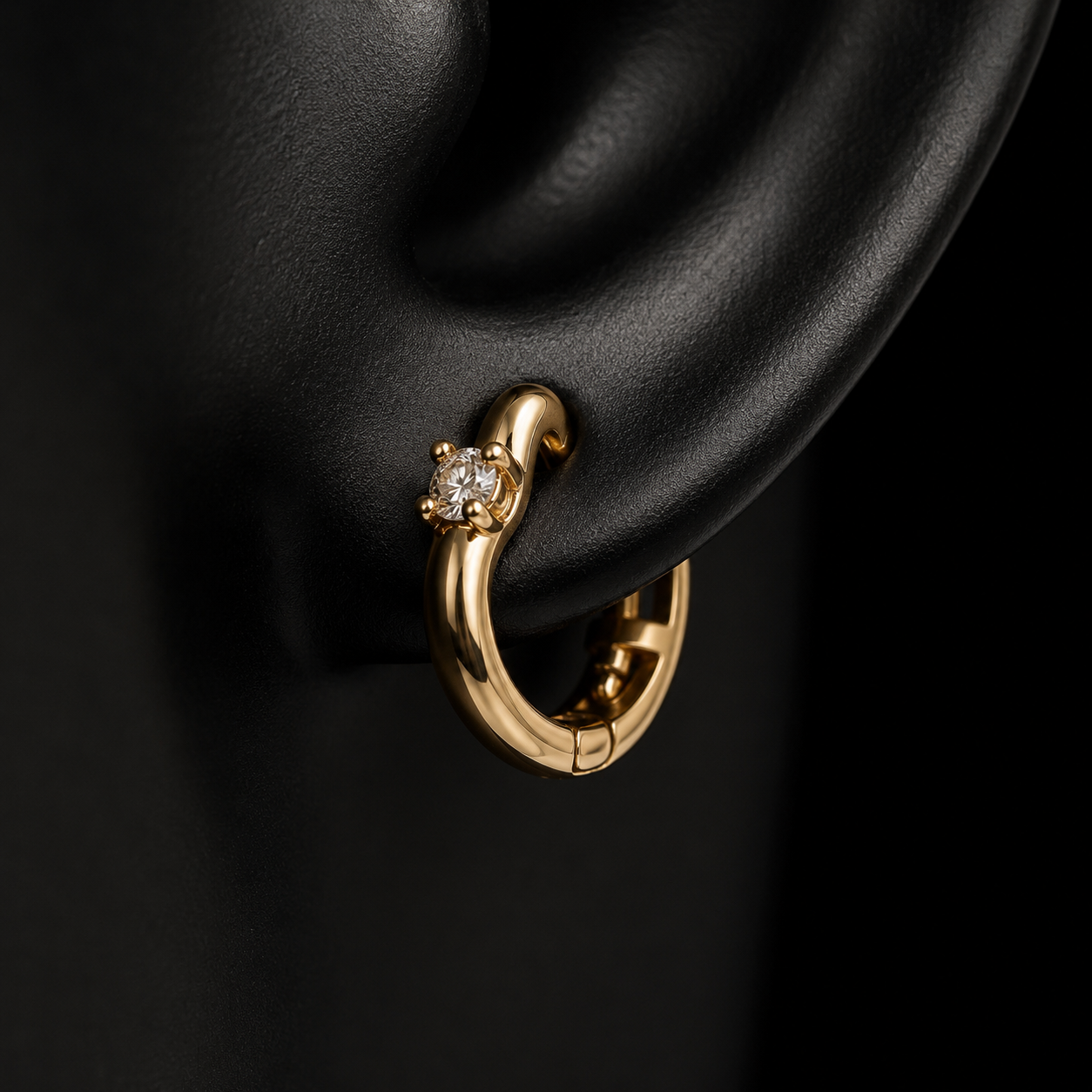 ✨ Elegant Gold Crystal Hoop Earrings for Women | 💎 UTC Luxury Jewelry
