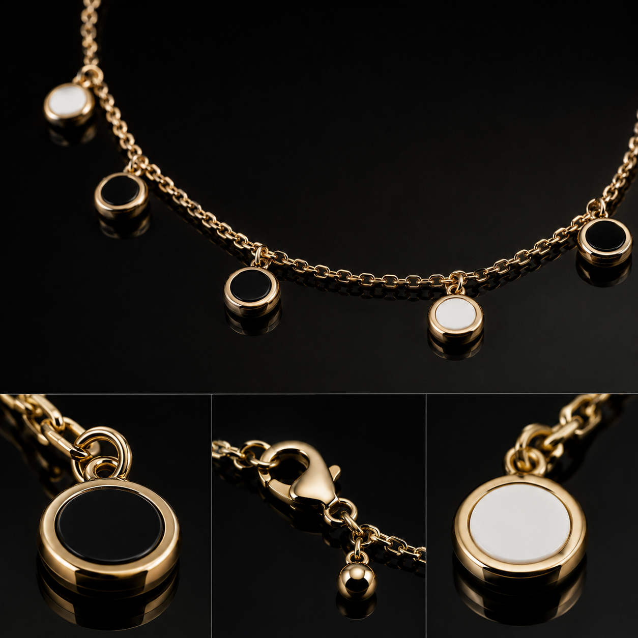 ✨ Elegant Gold Charm Necklace | Minimalist Luxury Pendant Chain | Unique Trend Collection