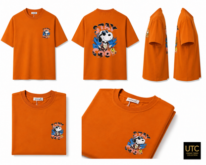 Women’s Premium Orange Graphic T-Shirt – Stay Cool Casual Crew Neck Tee