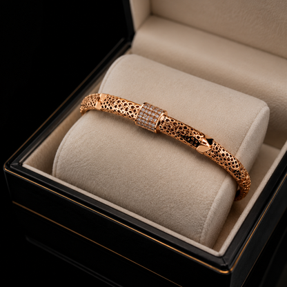 ✨ Luxury Gold Textured Chain Bracelet | Elegant Women's Fashion Jewelry