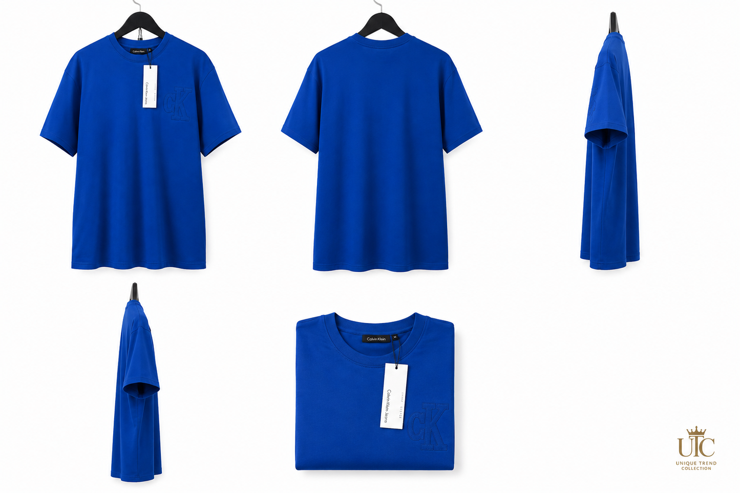 Premium Men's Royal Blue Cotton T-Shirt | Soft Crew Neck Everyday Casual Tee