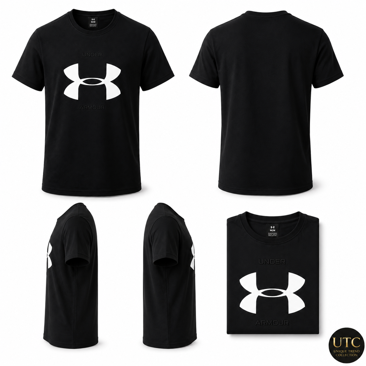 Under Armour Men's Sportstyle Big Logo T-Shirt – Black | Premium Cotton Athletic Tee