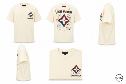 👑 Premium Men's Graphic T-Shirt | Soft Cotton Blend | Luxury Casual Crew Neck | Ivory White