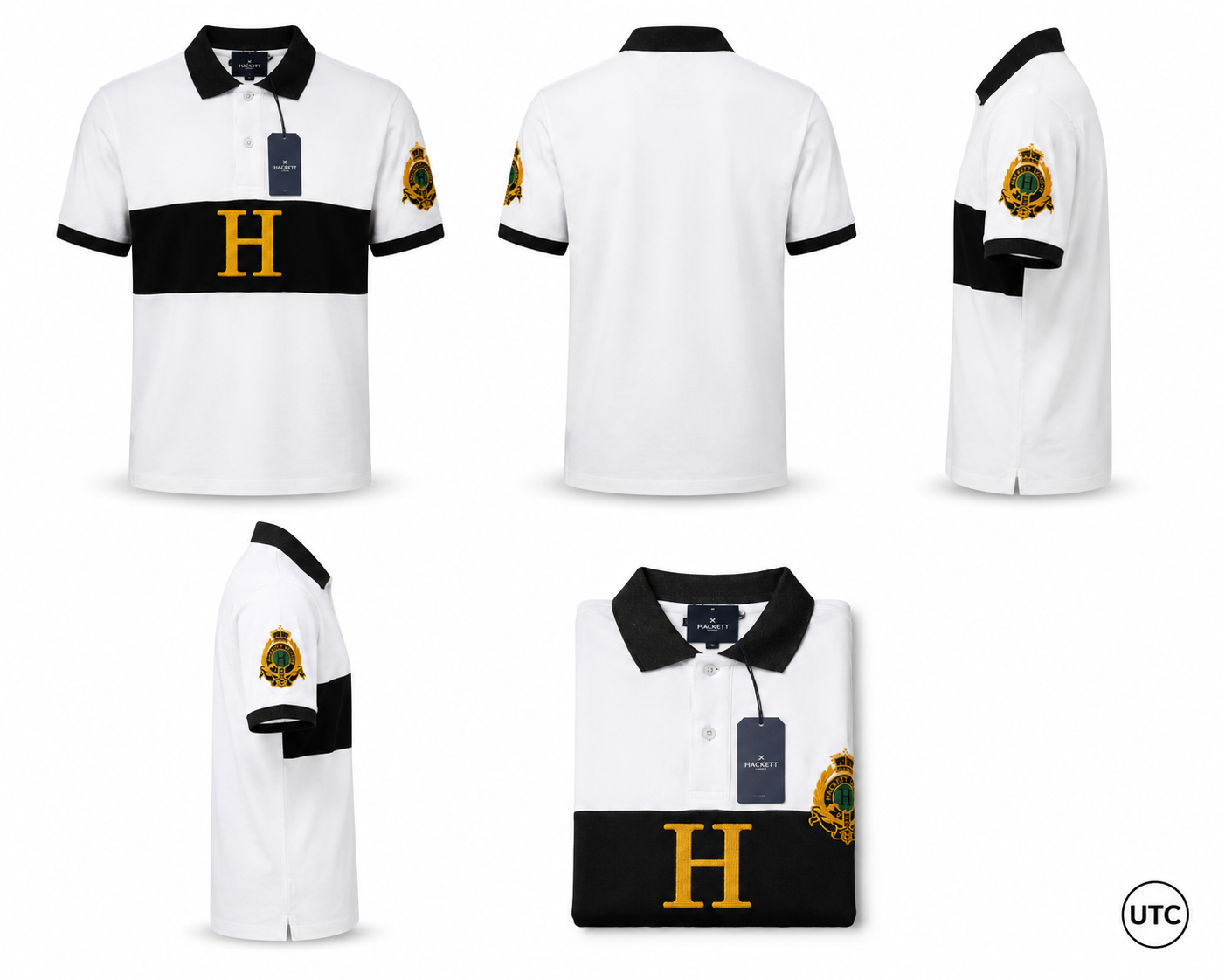 👕✨ Premium Men's Color Block Polo Shirt | Luxury Cotton Blend | Modern Smart Casual