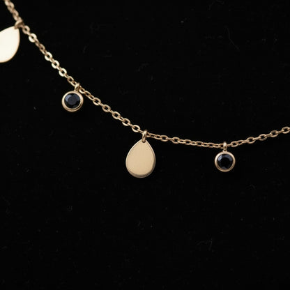 Rose Gold Dainty Charm Necklace for Women | Adjustable Luxury Minimalist Necklace | Unique Trend Collection