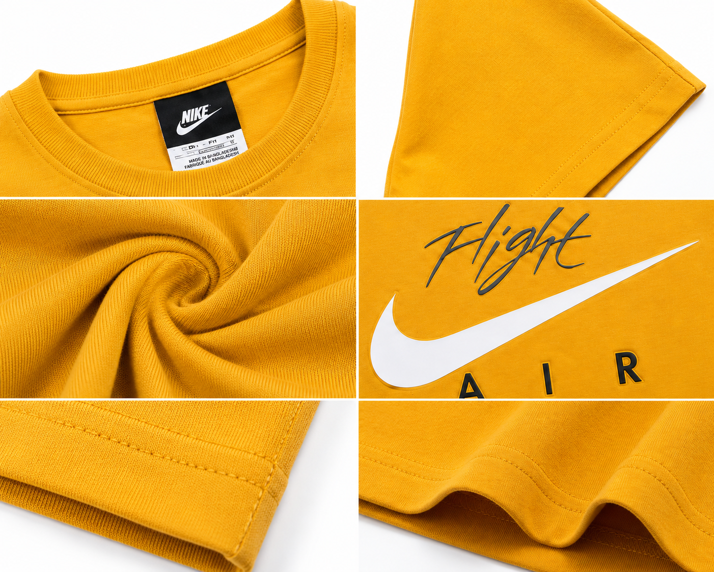 Premium Men's Golden Yellow Cotton Graphic T-Shirt | Soft Crew Neck Casual Tee