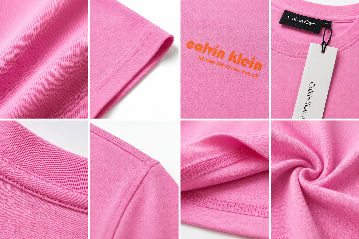 🌸✨ Calvin Klein Jeans Premium Pink Logo T-Shirt 👕 | 100% Authentic 💎 Soft Cotton Crew Neck | Luxury Everyday Style 🔥