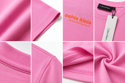 🌸✨ Calvin Klein Jeans Premium Pink Logo T-Shirt 👕 | 100% Authentic 💎 Soft Cotton Crew Neck | Luxury Everyday Style 🔥
