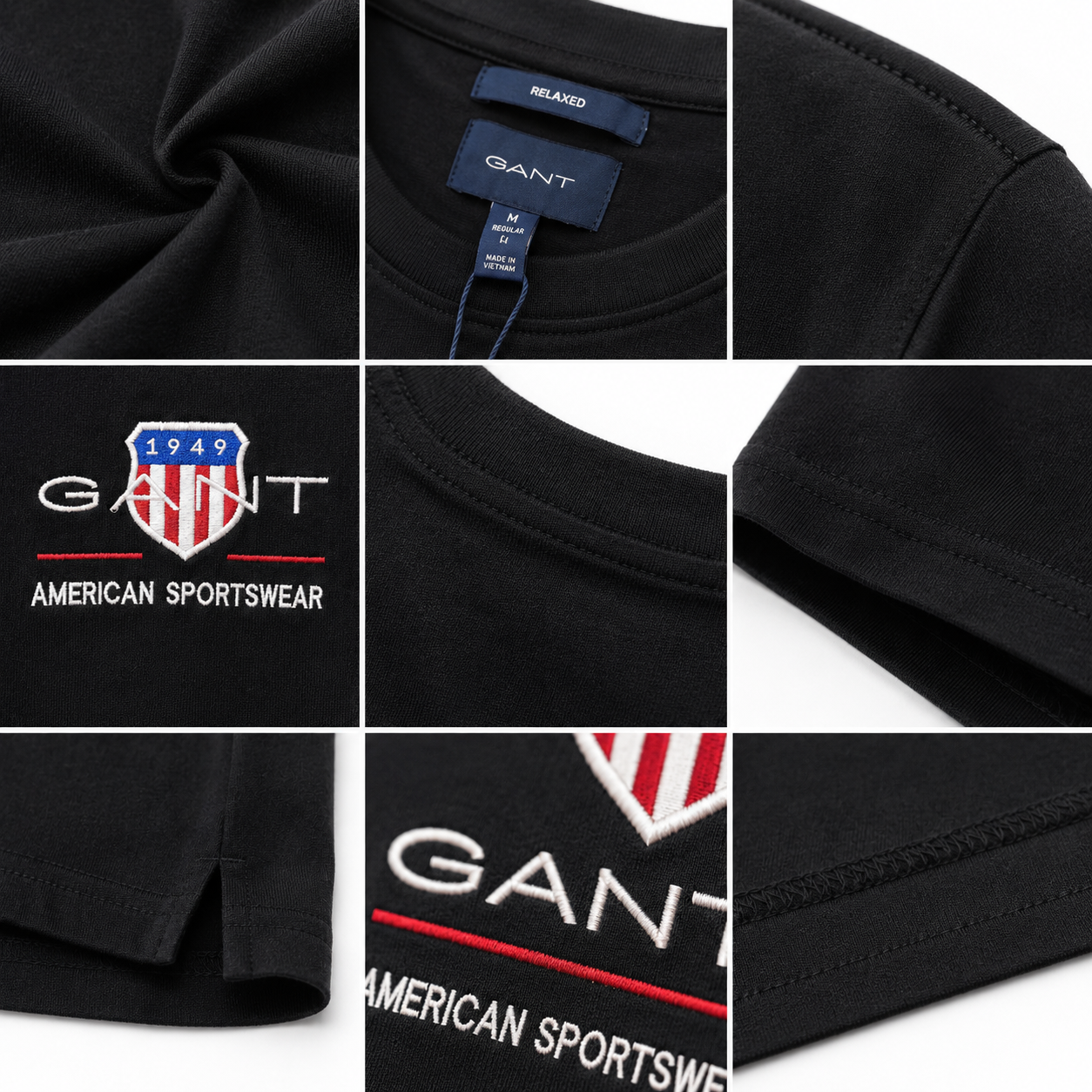 🖤 GANT Men's Premium Long Sleeve T-Shirt 👕✨ | 100% Authentic | Classic American Sportswear