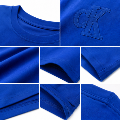 Premium Men's Royal Blue Cotton T-Shirt | Soft Crew Neck Everyday Casual Tee