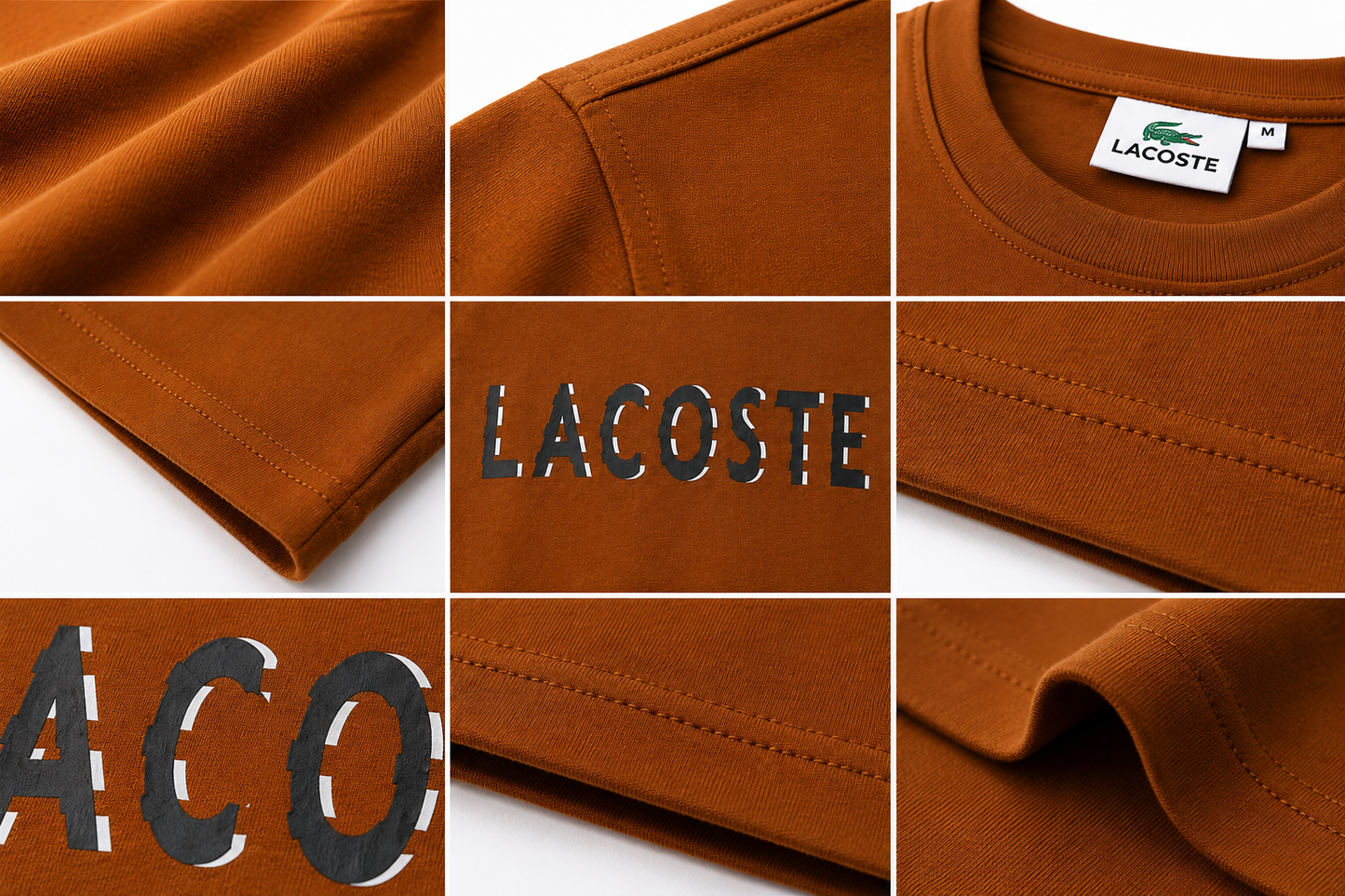 Premium Men's Rust Brown Cotton T-Shirt | Soft Crew Neck Casual Tee