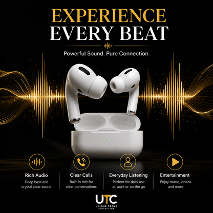 🎧 Premium Wireless Earbuds with Active Noise Cancellation | Bluetooth 5.3 | USB-C Charging Case | 2-Year Seller Warranty