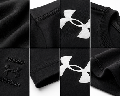 Under Armour Men's Sportstyle Big Logo T-Shirt – Black | Premium Cotton Athletic Tee