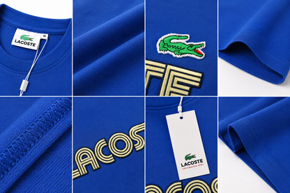 🐊💙 Lacoste Men's Premium Royal Blue Logo T-Shirt 👕 | ✨ 100% Cotton Crew Neck | 💎 Luxury Everyday Wear | 🇨🇦 Fast Shipping