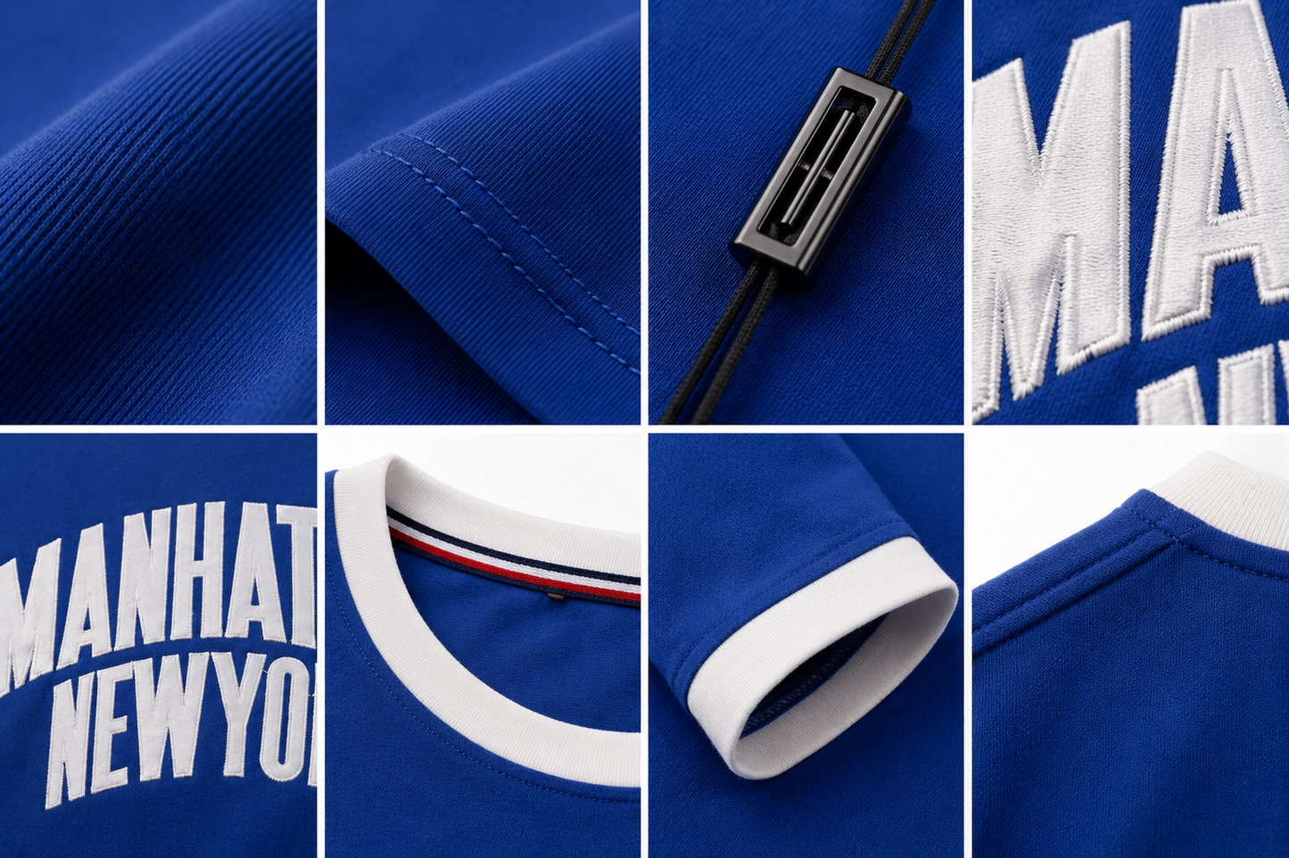 🔵✨ Premium Men's Royal Blue Crew Neck T-Shirt | Manhattan Graphic | Soft Cotton Blend ✨