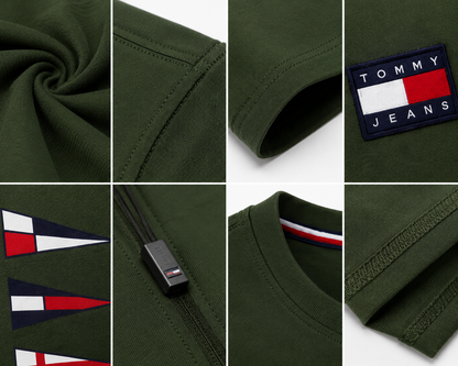 💚 Premium Men's Olive Green Crew Neck T-Shirt | Modern Casual Luxury | Soft Cotton Blend ✨