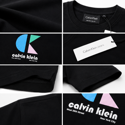 🖤 Calvin Klein Men's Premium Logo T-Shirt | Black Cotton Crew Neck Tee