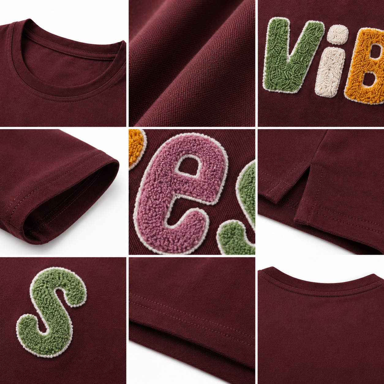 Women's Premium Oversized Cotton Graphic T-Shirt – Burgundy | Soft Casual Crew Neck Tee