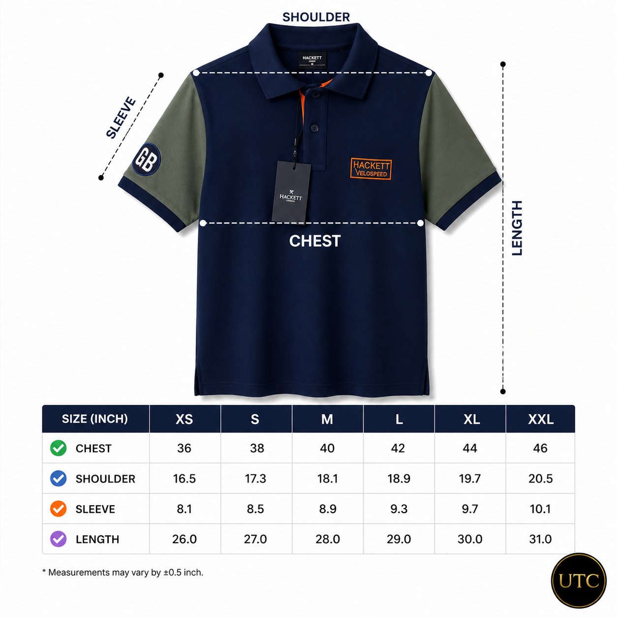 💙 Hackett London Velospeed Men's Premium Polo Shirt 👕✨ | Navy Blue Performance Cotton | 100% Authentic