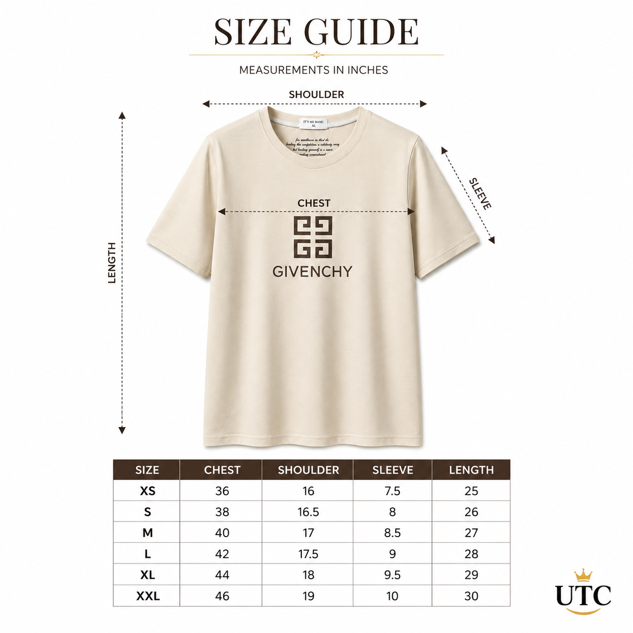 Givenchy Women's Premium Beige Logo Cotton T-Shirt | Luxury Short Sleeve Crew Neck Casual Tee