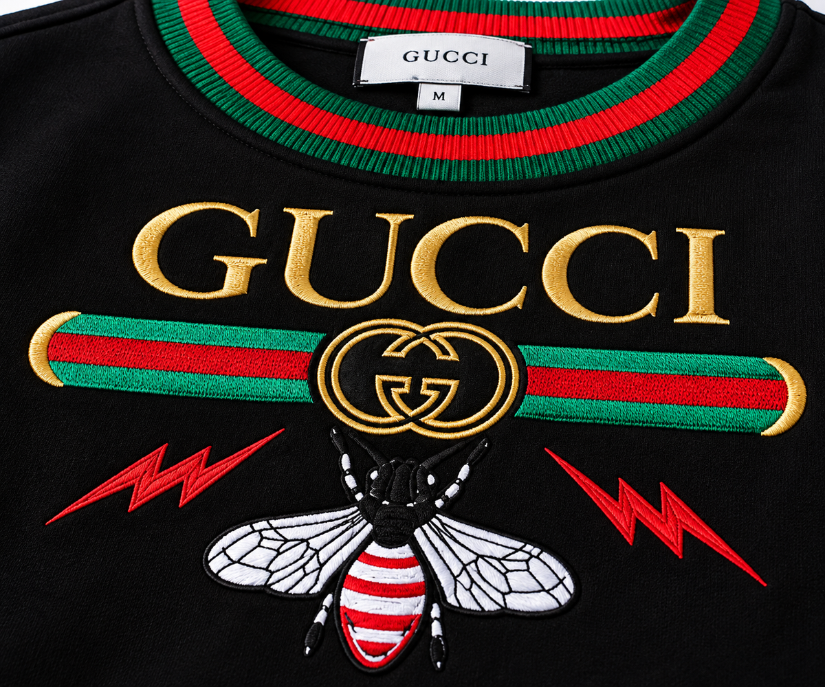 GUCCI Bee Graphic Black 2-Piece Tracksuit | Sweatshirt & Joggers