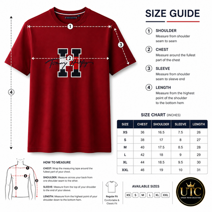🔥 Tommy Hilfiger Men's Signature Logo T-Shirt | Premium Cotton Crew Neck | Classic Red | Soft & Comfortable