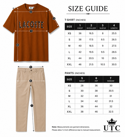 Premium Men's Rust Brown Cotton T-Shirt | Soft Crew Neck Casual Tee