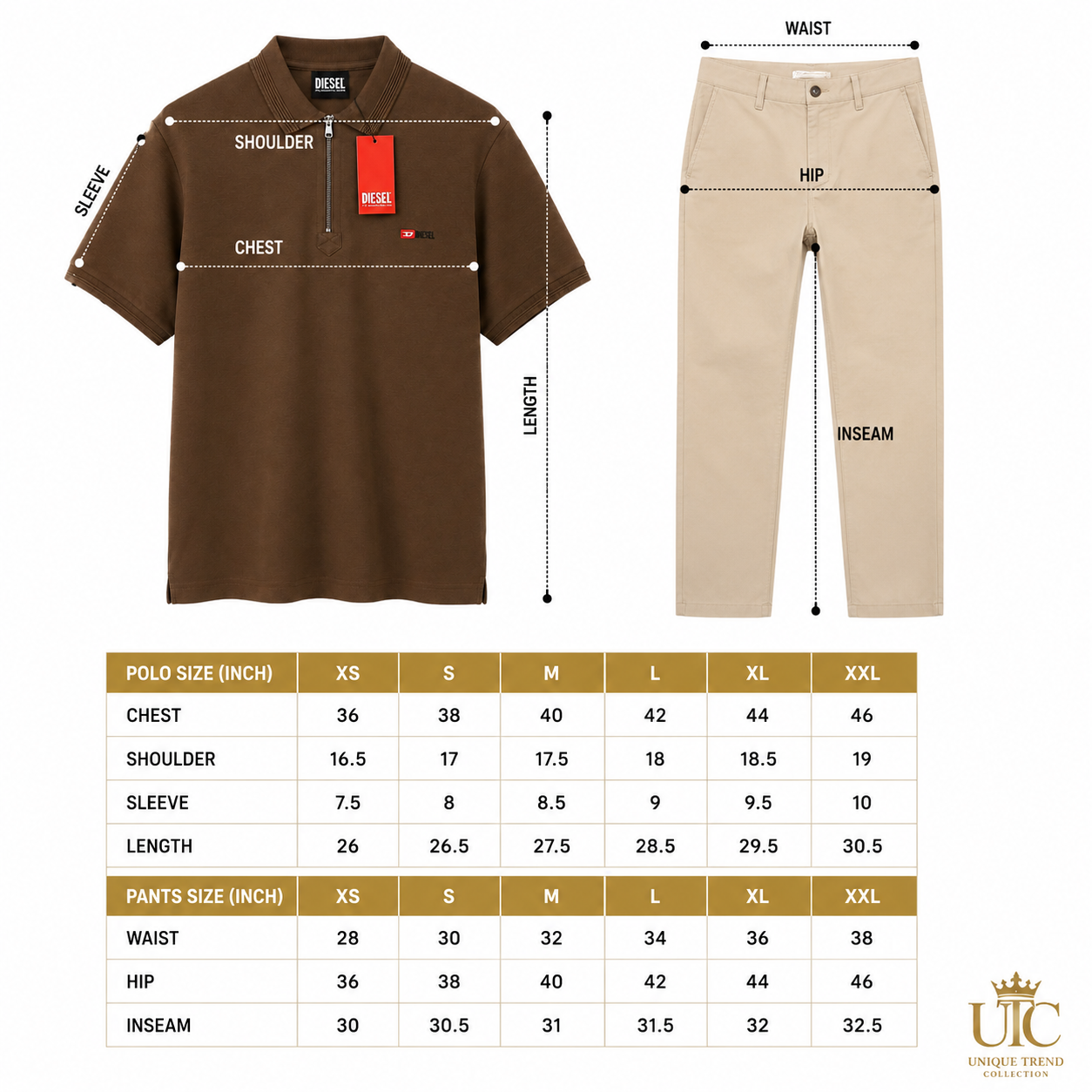 Premium Men's Coffee Brown Quarter-Zip Polo Shirt | Soft Cotton Blend Casual Polo