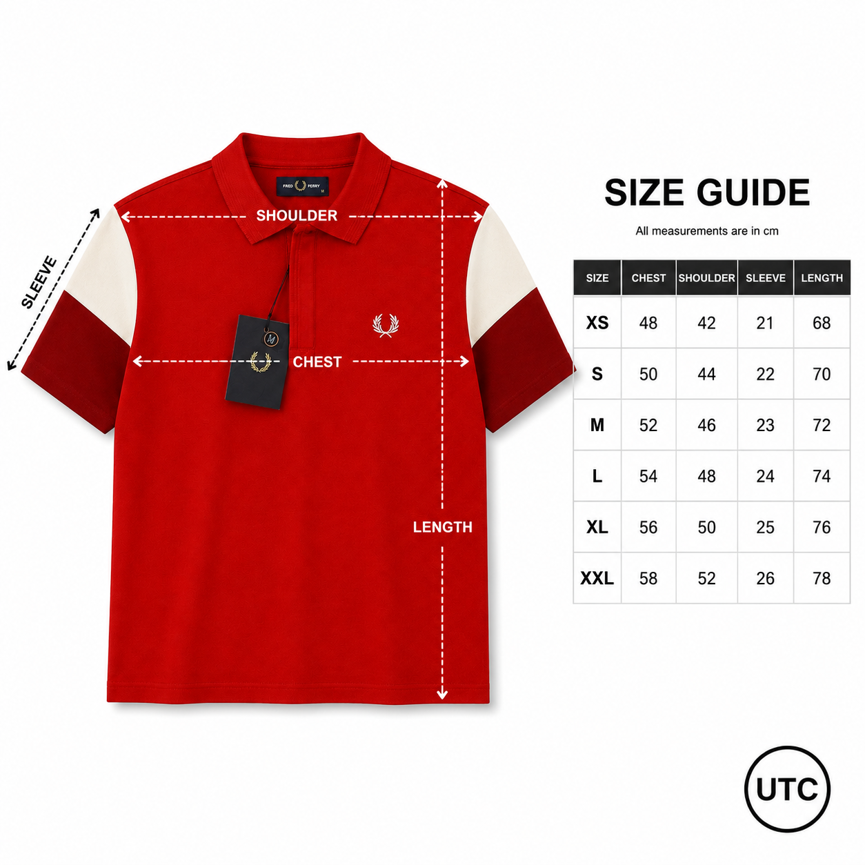 Premium Men's Color Block Polo Shirt | Soft Cotton Blend | Modern Casual Golf Shirt | Red