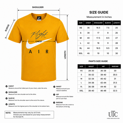 Premium Men's Golden Yellow Cotton Graphic T-Shirt | Soft Crew Neck Casual Tee