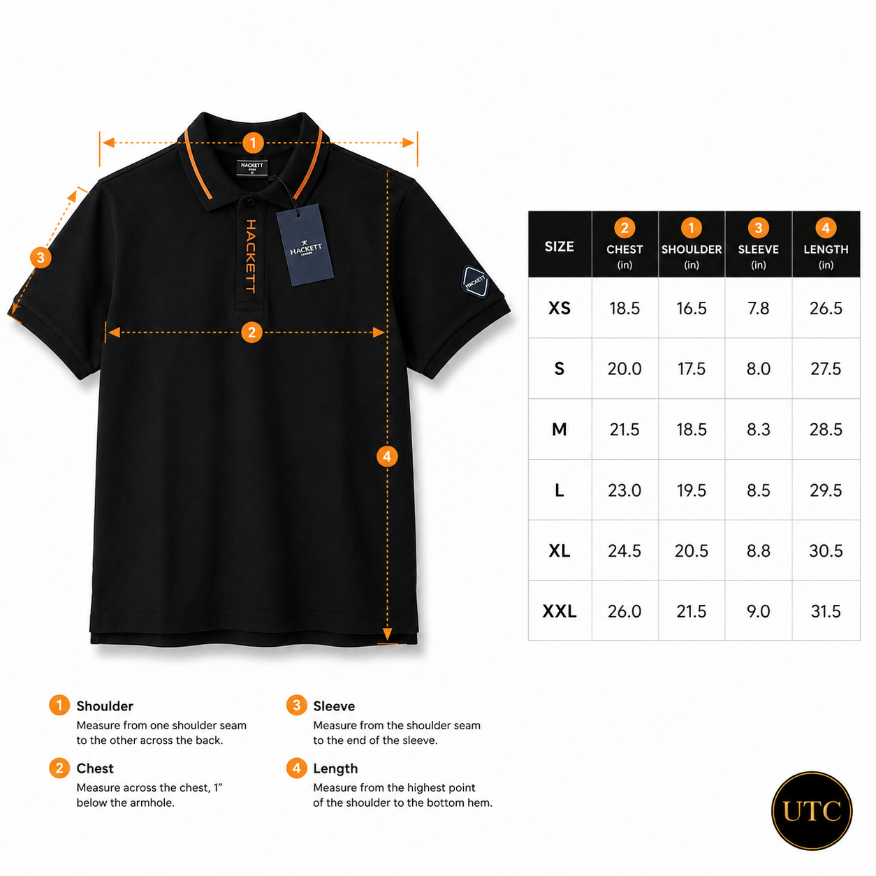 🖤 Hackett London Men's Premium Black Polo Shirt 👕✨ | Luxury Cotton | Smart Casual