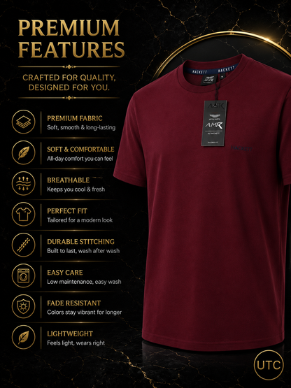 🔥 Premium Men's Crew Neck T-Shirt | Soft Cotton Blend | Luxury Everyday Style 👕