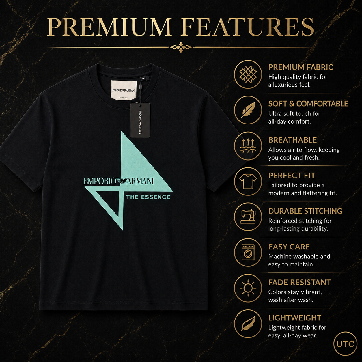 🖤 Premium Men's Graphic T-Shirt 👕 | Soft Cotton Blend | Modern Casual Fit | Black