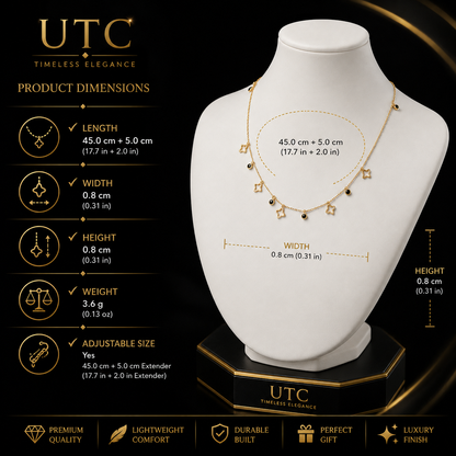 💎 Gold Star Charm Necklace for Women ✨ Dainty Luxury Chain Necklace | Elegant Everyday Jewelry Gift for Her 🎁