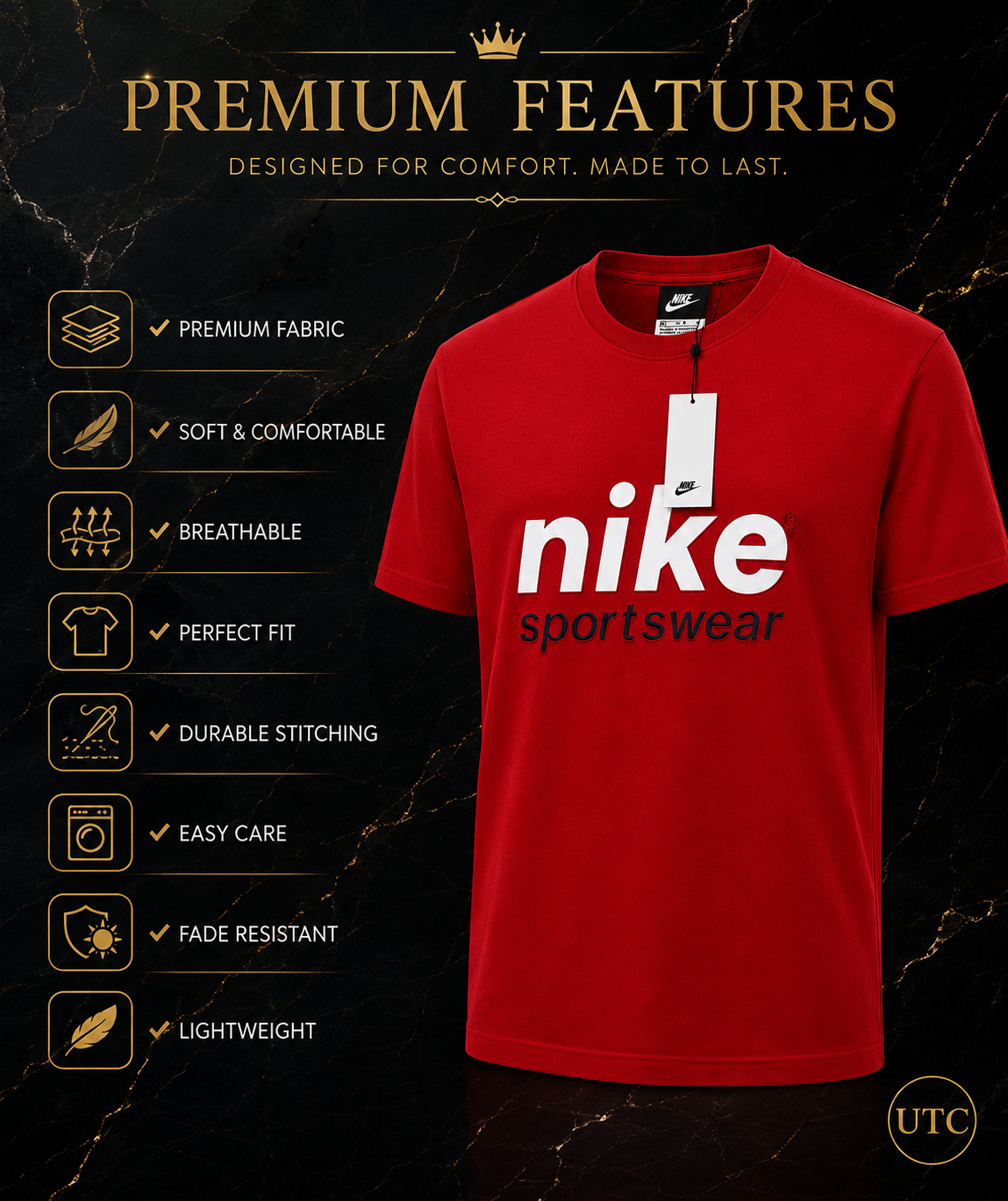 🔥 Premium Men's Graphic T-Shirt | Soft Cotton Blend | Everyday Comfort | Red