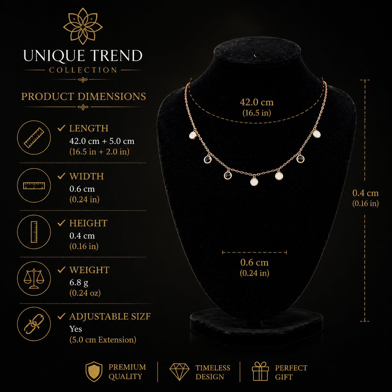 ✨ Elegant Gold Charm Necklace | Minimalist Luxury Pendant Chain | Unique Trend Collection