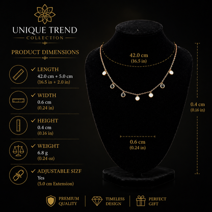 ✨ Elegant Gold Charm Necklace | Minimalist Luxury Pendant Chain | Unique Trend Collection