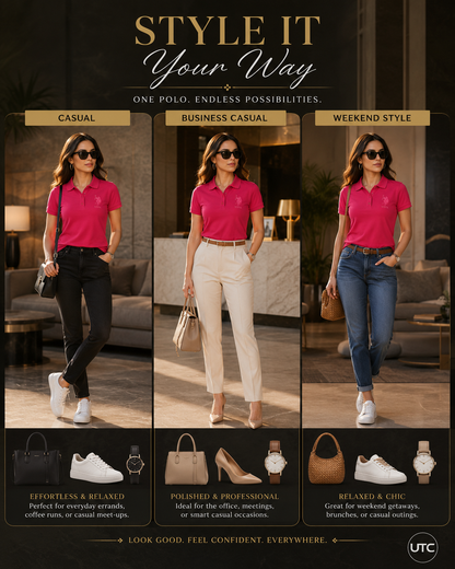 U.S. Polo Assn. Women's Premium Pink Classic Polo Shirt | Soft Cotton Casual Top