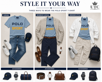 Polo Ralph Lauren Sport Men's Premium Cotton Crew Neck T-Shirt | Sky Blue | Soft Casual Tee