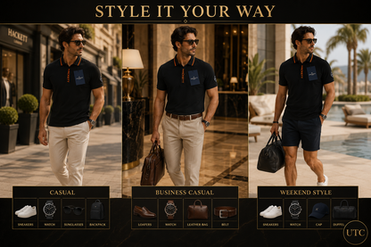 🖤 Hackett London Men's Premium Black Polo Shirt 👕✨ | Luxury Cotton | Smart Casual