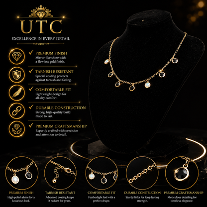 ✨ Elegant Gold Charm Necklace | Minimalist Luxury Pendant Chain | Unique Trend Collection