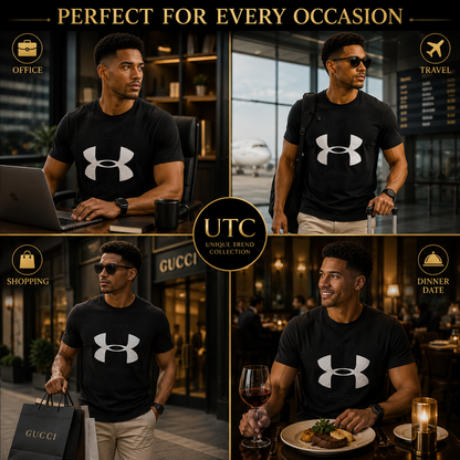 Under Armour Men's Sportstyle Big Logo T-Shirt – Black | Premium Cotton Athletic Tee