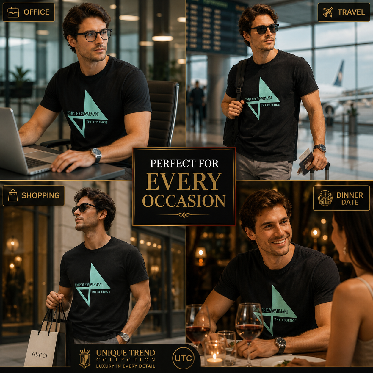 🖤 Premium Men's Graphic T-Shirt 👕 | Soft Cotton Blend | Modern Casual Fit | Black