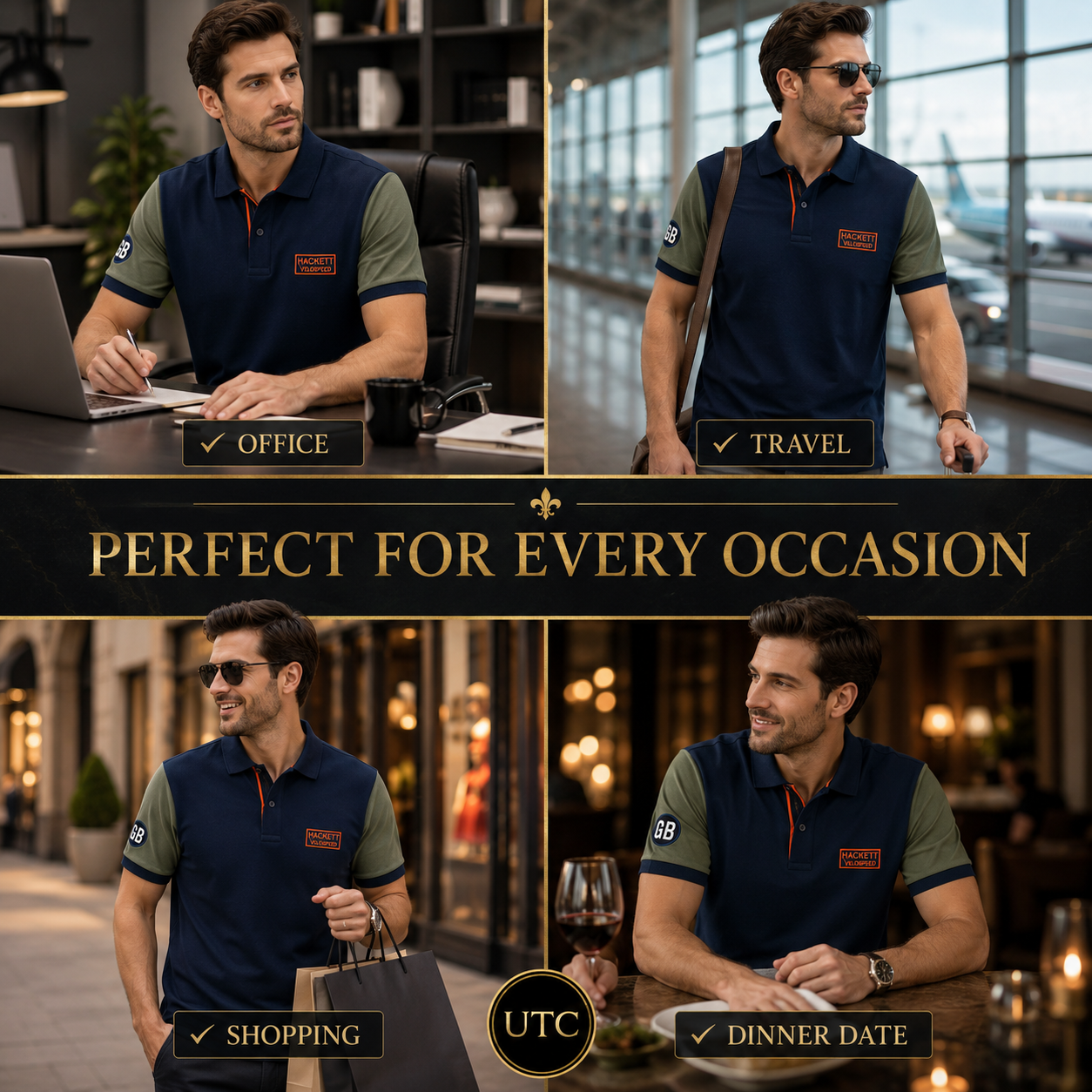 💙 Hackett London Velospeed Men's Premium Polo Shirt 👕✨ | Navy Blue Performance Cotton | 100% Authentic