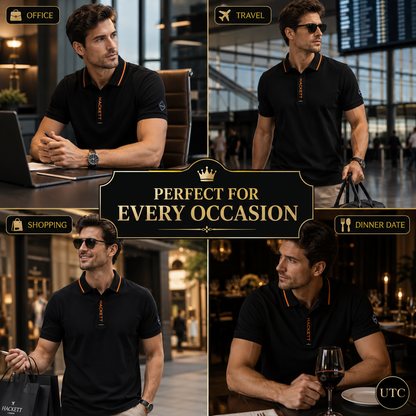 🖤 Hackett London Men's Premium Black Polo Shirt 👕✨ | Luxury Cotton | Smart Casual