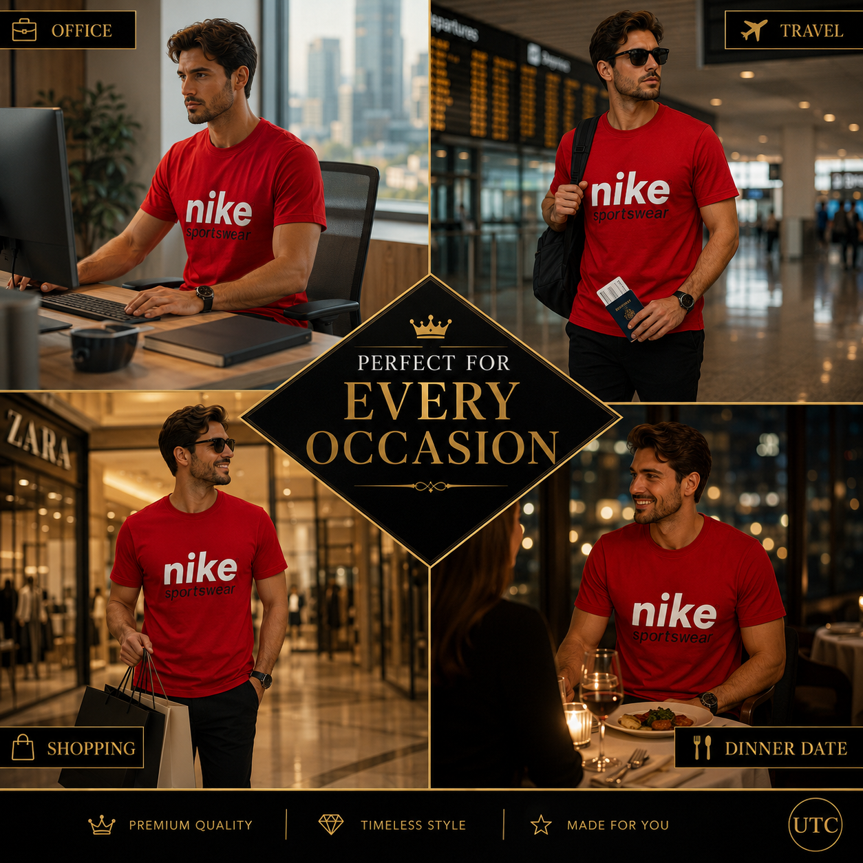 🔥 Premium Men's Graphic T-Shirt | Soft Cotton Blend | Everyday Comfort | Red