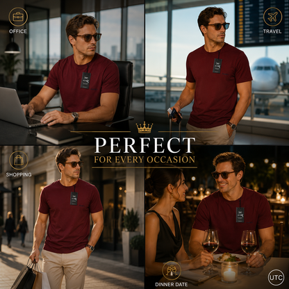 🔥 Premium Men's Crew Neck T-Shirt | Soft Cotton Blend | Luxury Everyday Style 👕